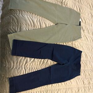Old Navy Women's Pants in Olive and Navy